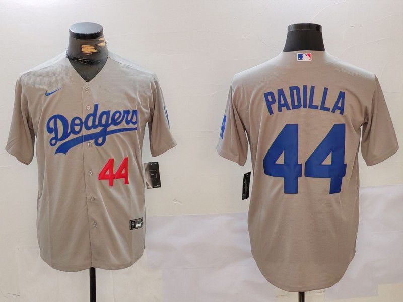 Men Los Angeles Dodgers 44 Padilla Grey Game 2024 Nike MLB Jersey style 9